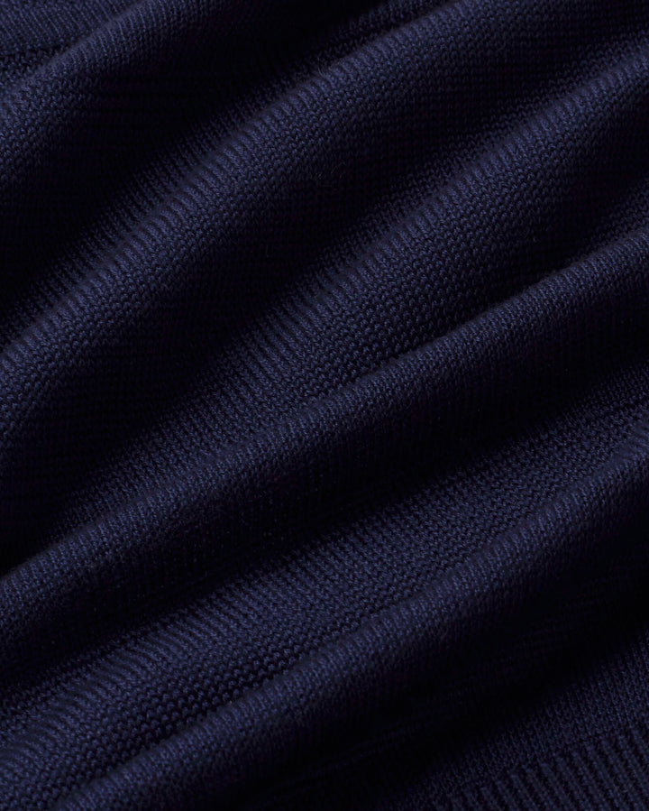 KNITTED SWEATER - NAVY RAVEN