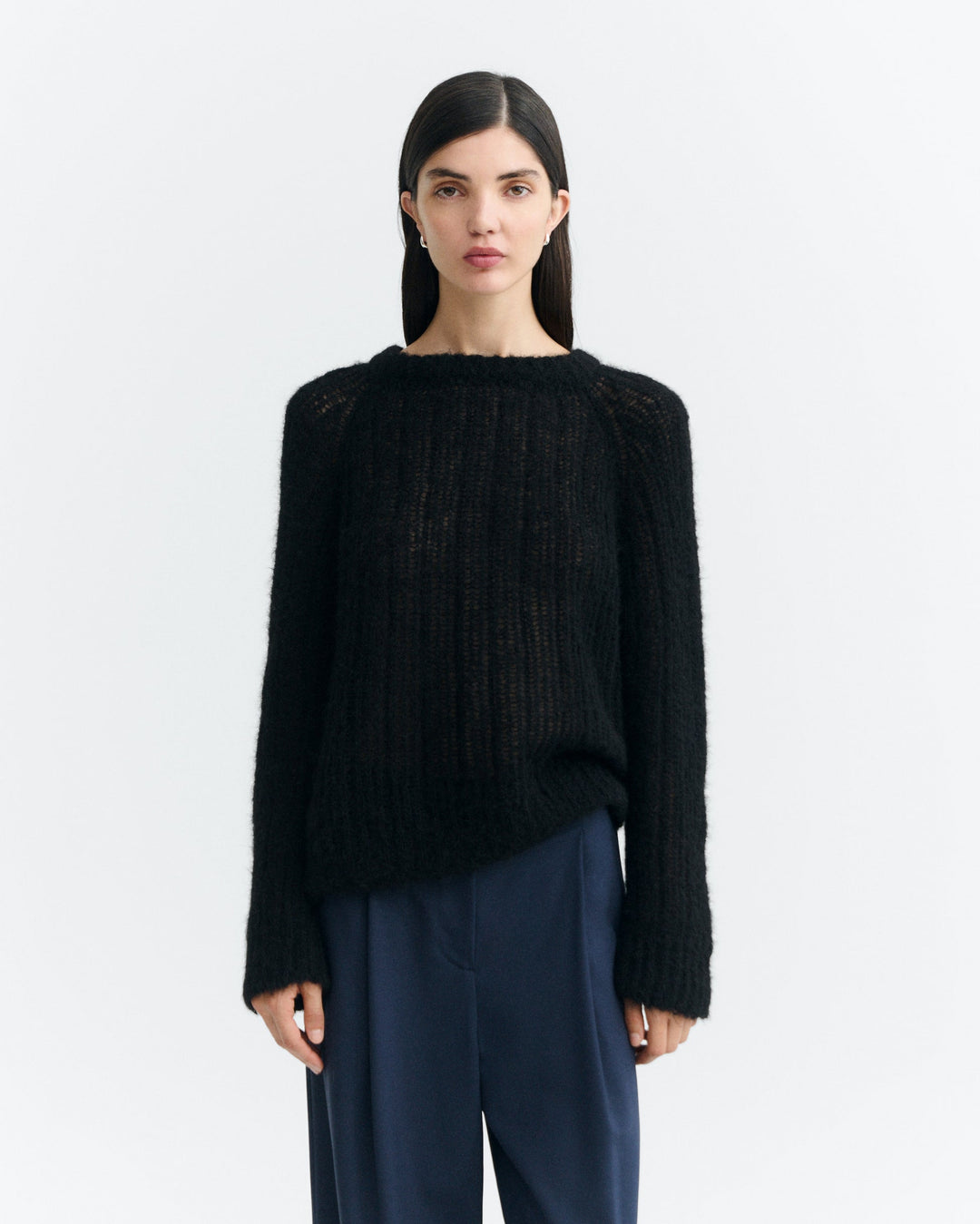 BLACK AMAL KNITTED SWEATER