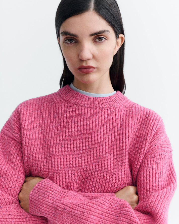 PINK CARMEN KNITTED SWEATER