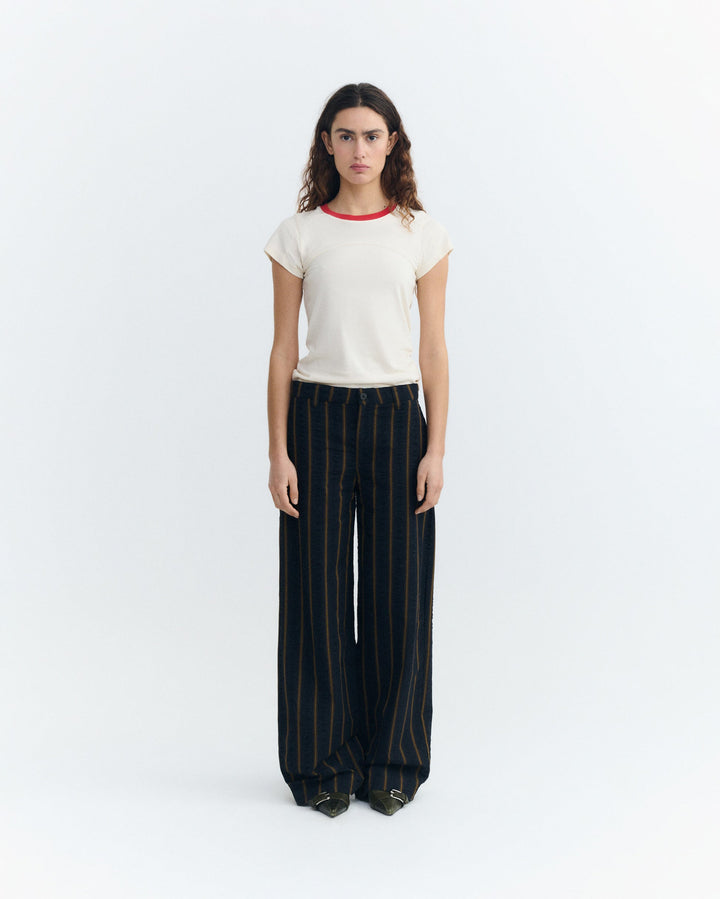 SERENA PANTS - PORTBOU SEERSUCKER