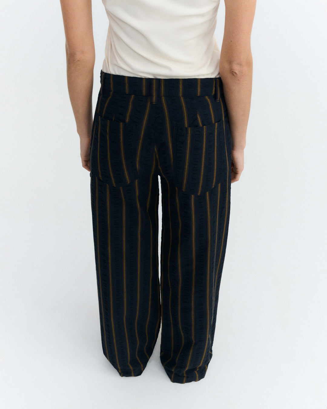 SERENA PANTS - PORTBOU SEERSUCKER
