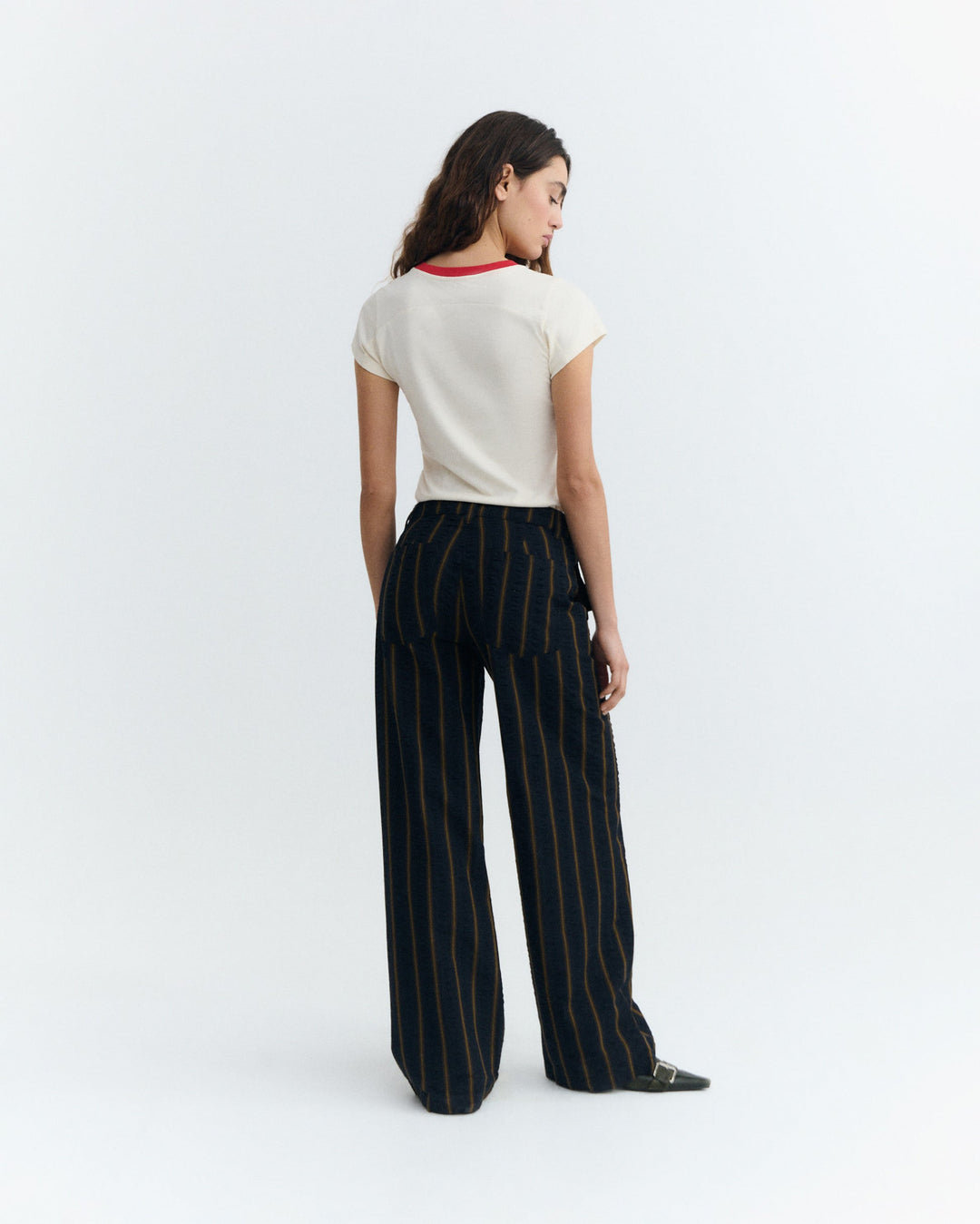 SERENA PANTS - PORTBOU SEERSUCKER