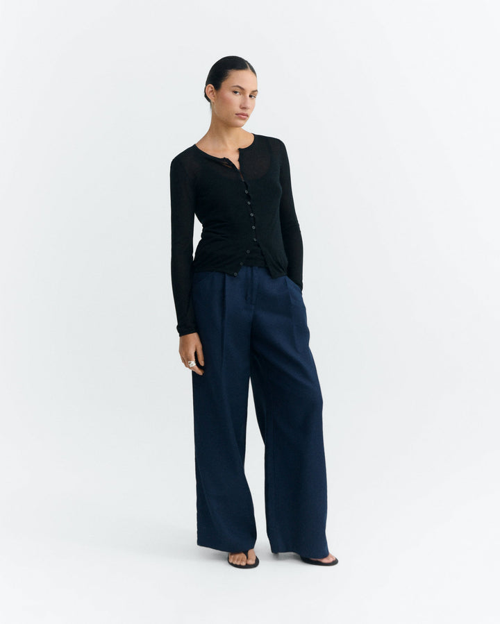 HEMP MOLLY PANTS - NAVY