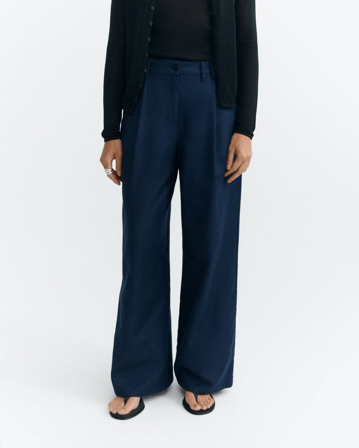 HEMP MOLLY PANTS - NAVY
