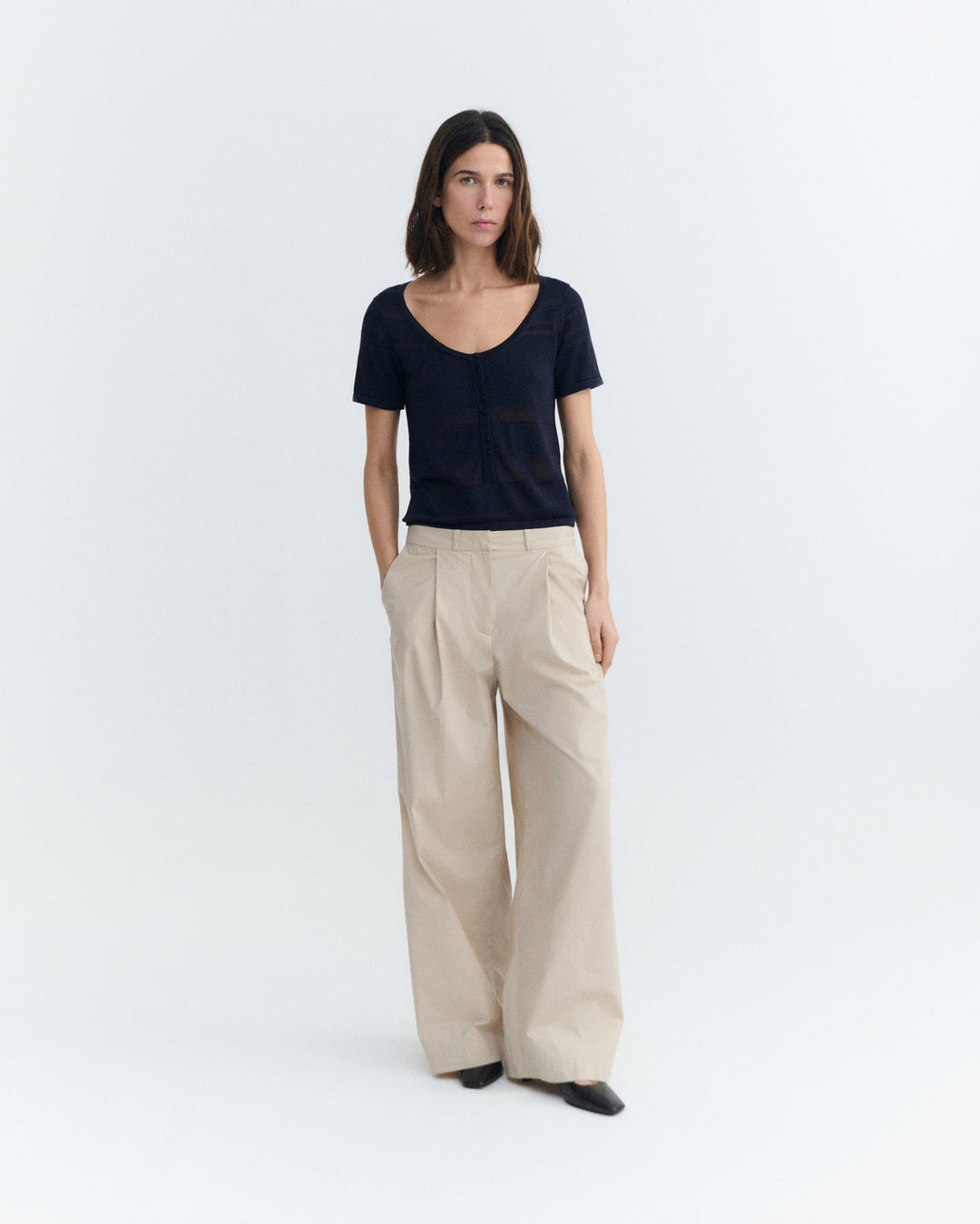 TOP - NAVY ASH
