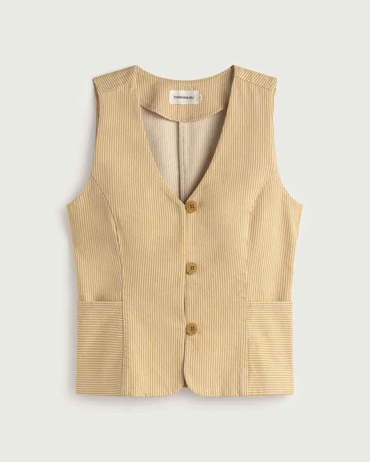 VEST ALISA - NOGAL STRIPES