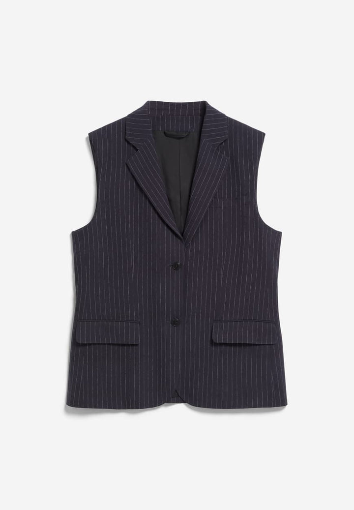 AAVEST PINSTRIPE - night sky white