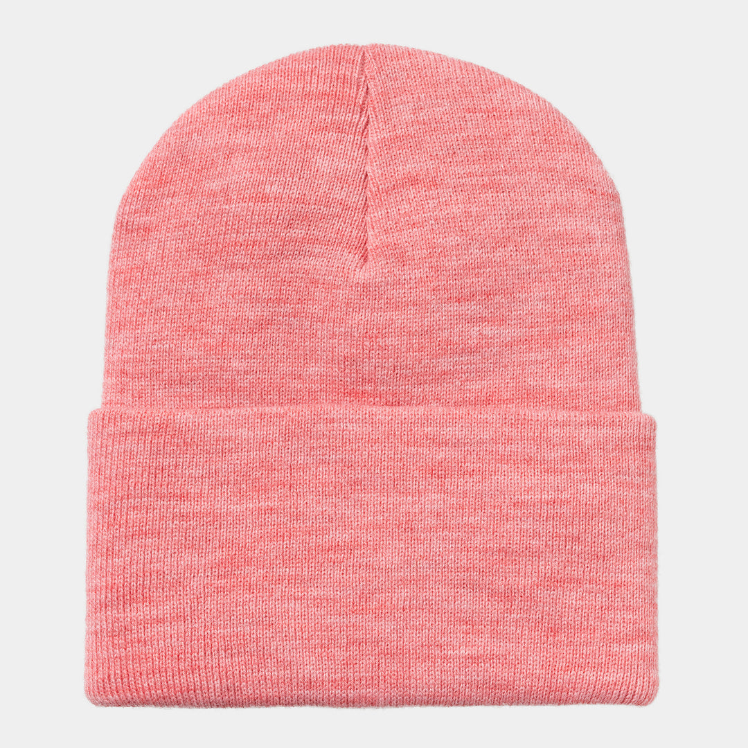 Acrylic Watch Hat - dusty rose heather