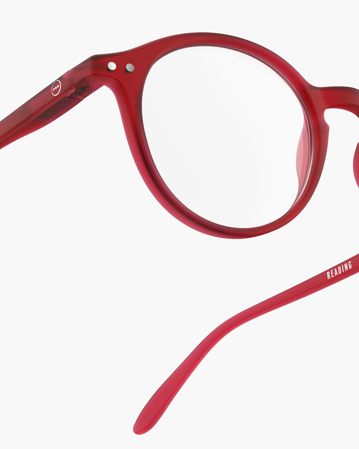 #D Reading Glasses - red