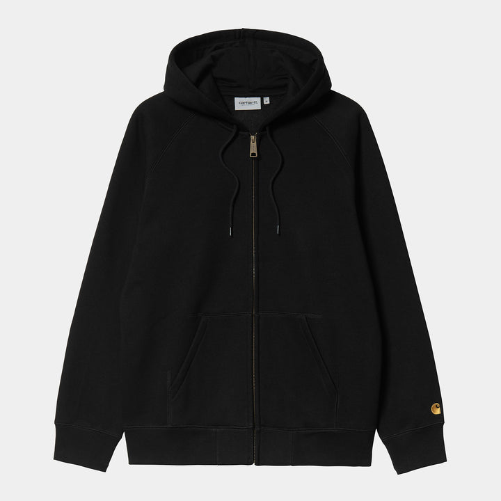 HOODED CHASE JACKET - black