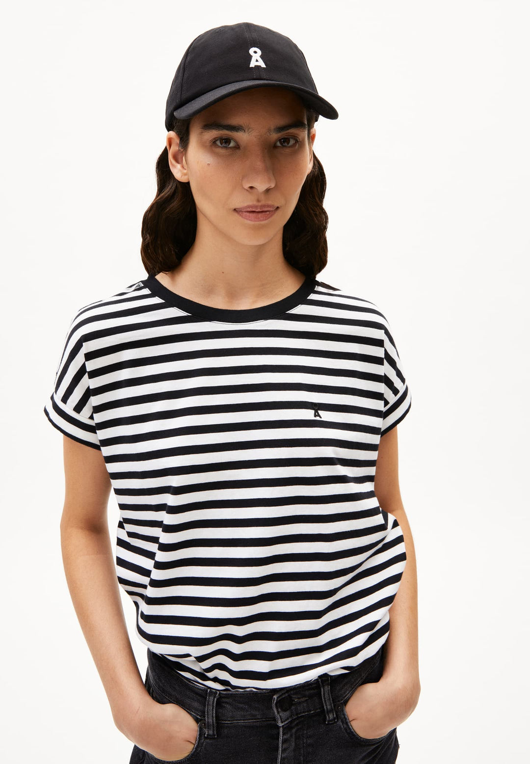 IDAARA STRIPES  - white black