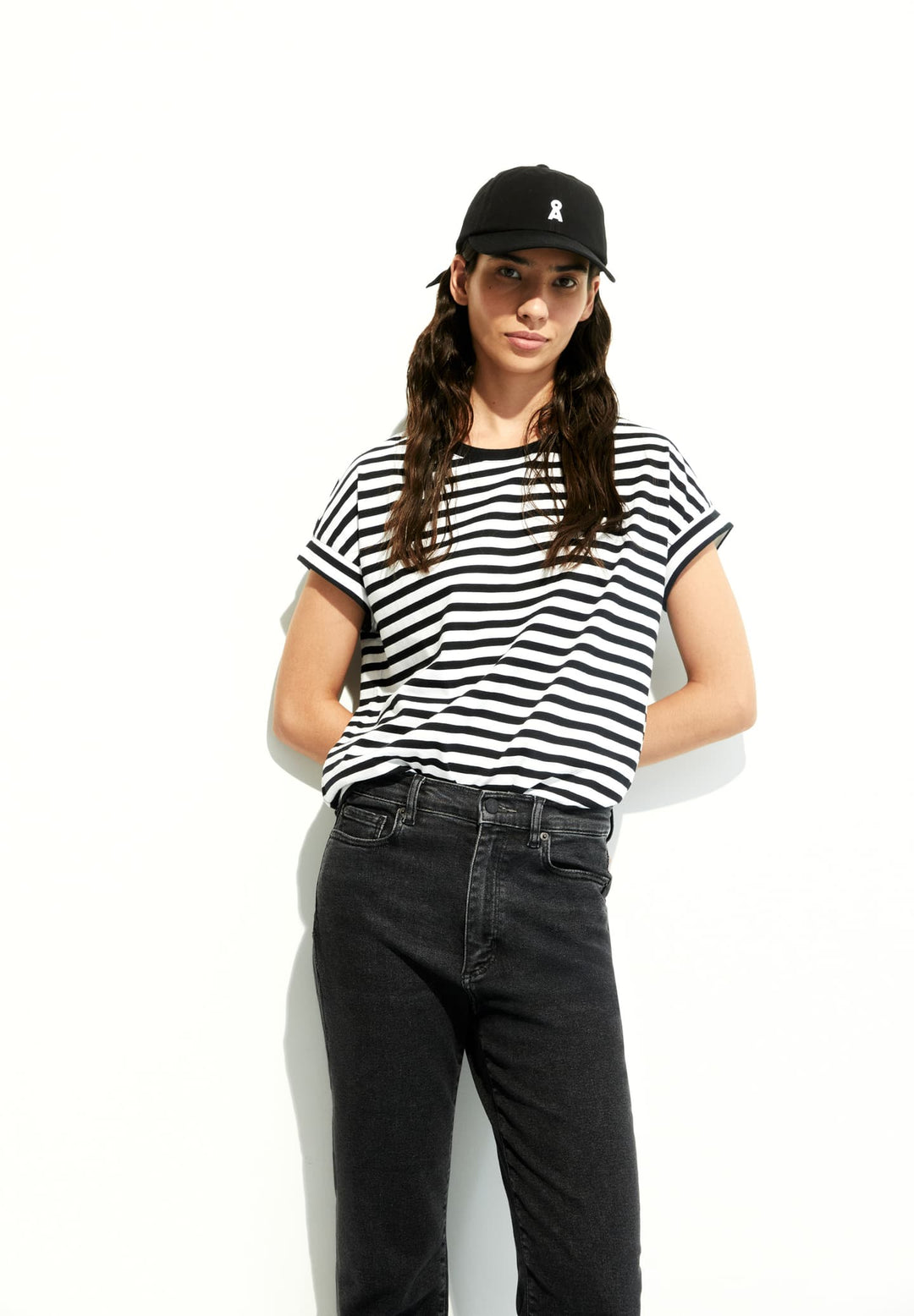 IDAARA STRIPES  - white black