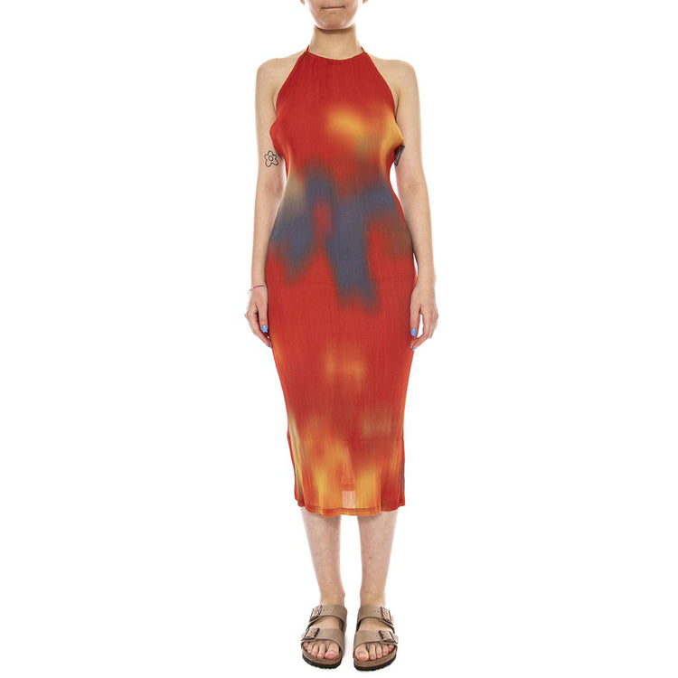 FLOWERS PLEATED MIRIAM DRESS