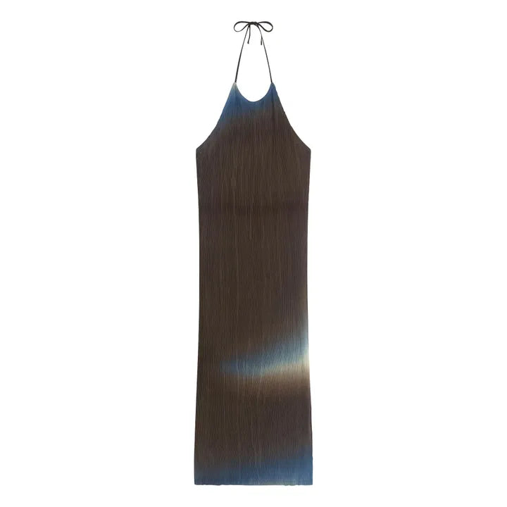 GLASS PLEATED MIRIAM DRESS