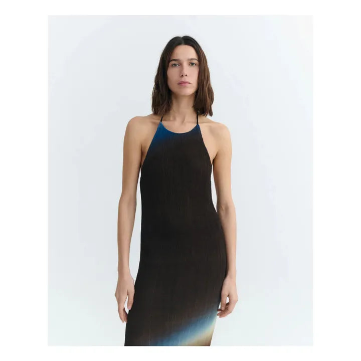 GLASS PLEATED MIRIAM DRESS