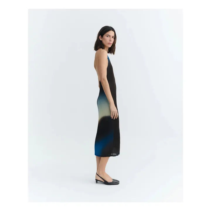 GLASS PLEATED MIRIAM DRESS