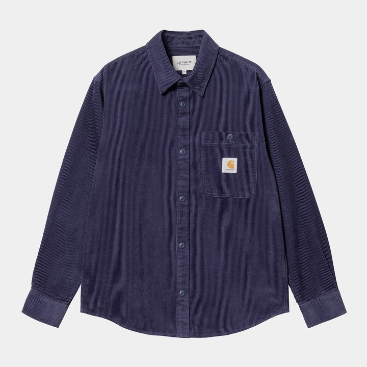 L/S Flint Shirt 100 % Cotton Aura rinsed