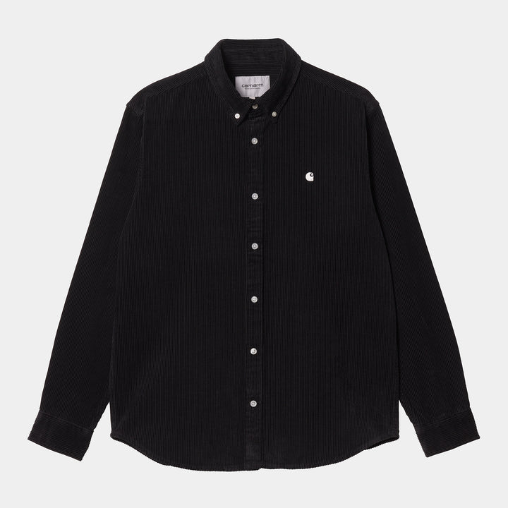 L/S Madison Cord Shirt - black wax