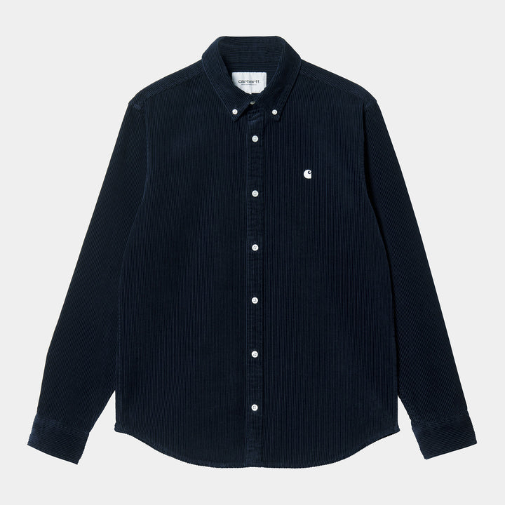 L/S Madison Cord Shirt - Dark Navy
