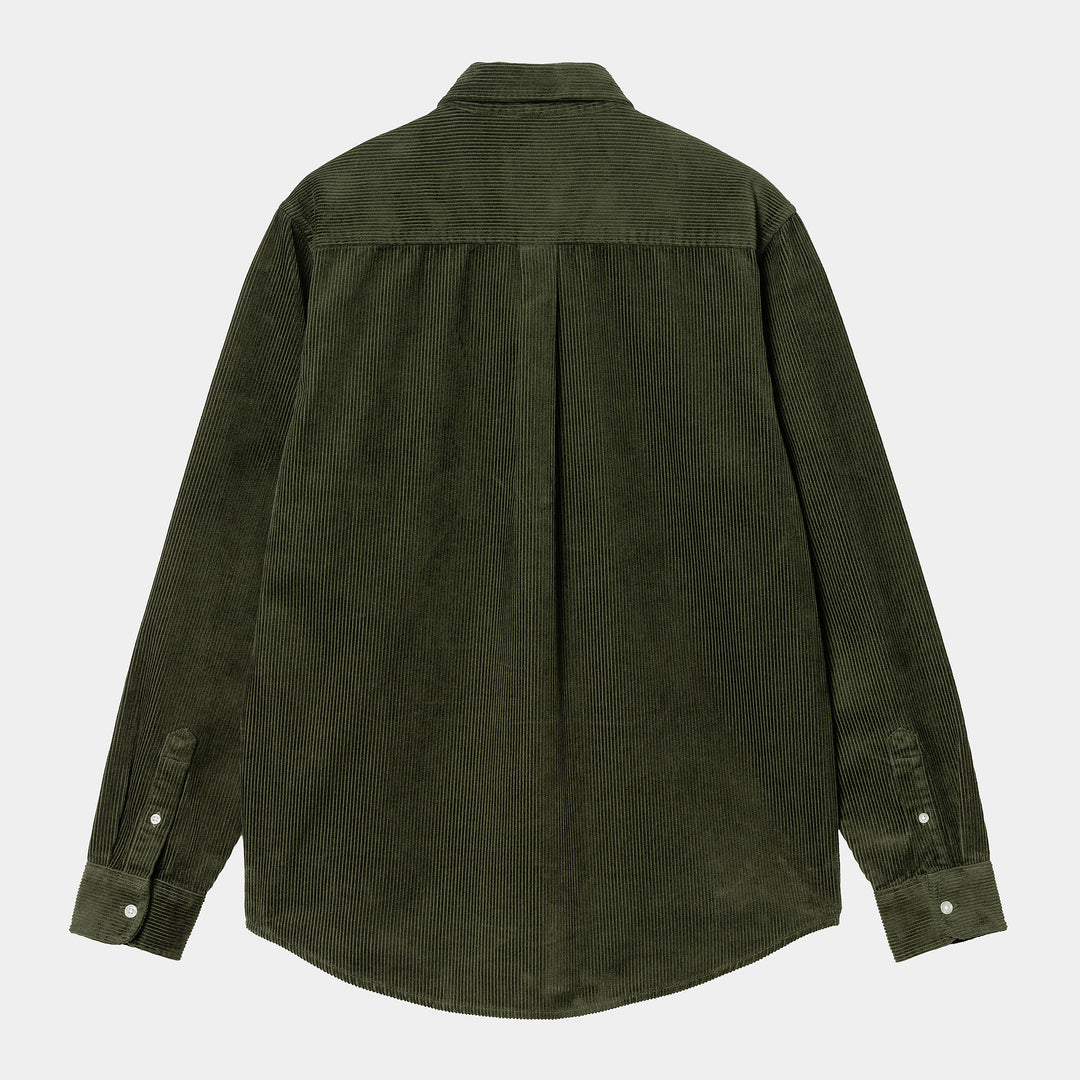 L/S Madison Cord Shirt - tarragon wax