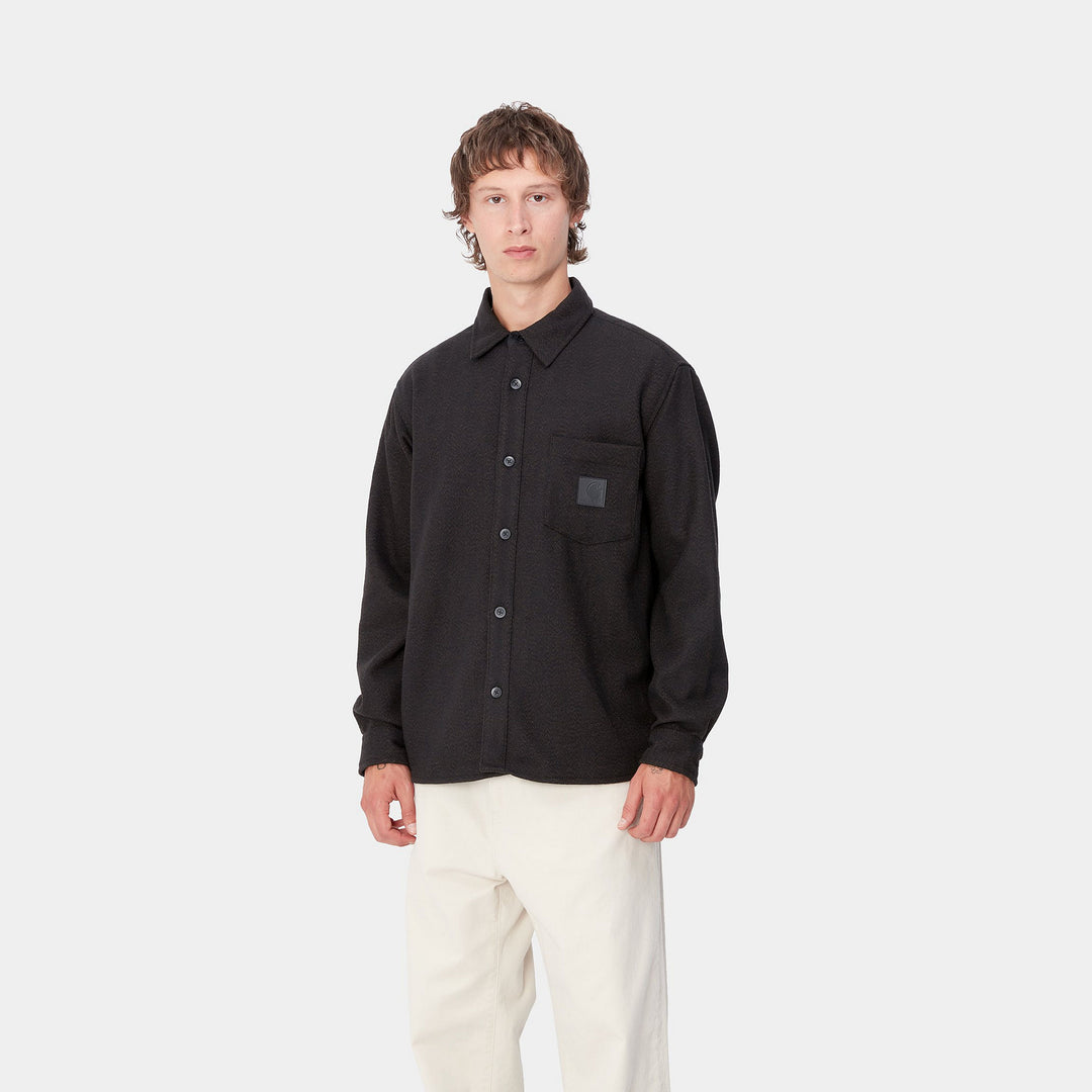 L/S Truman Shirt  Chocolate / Black