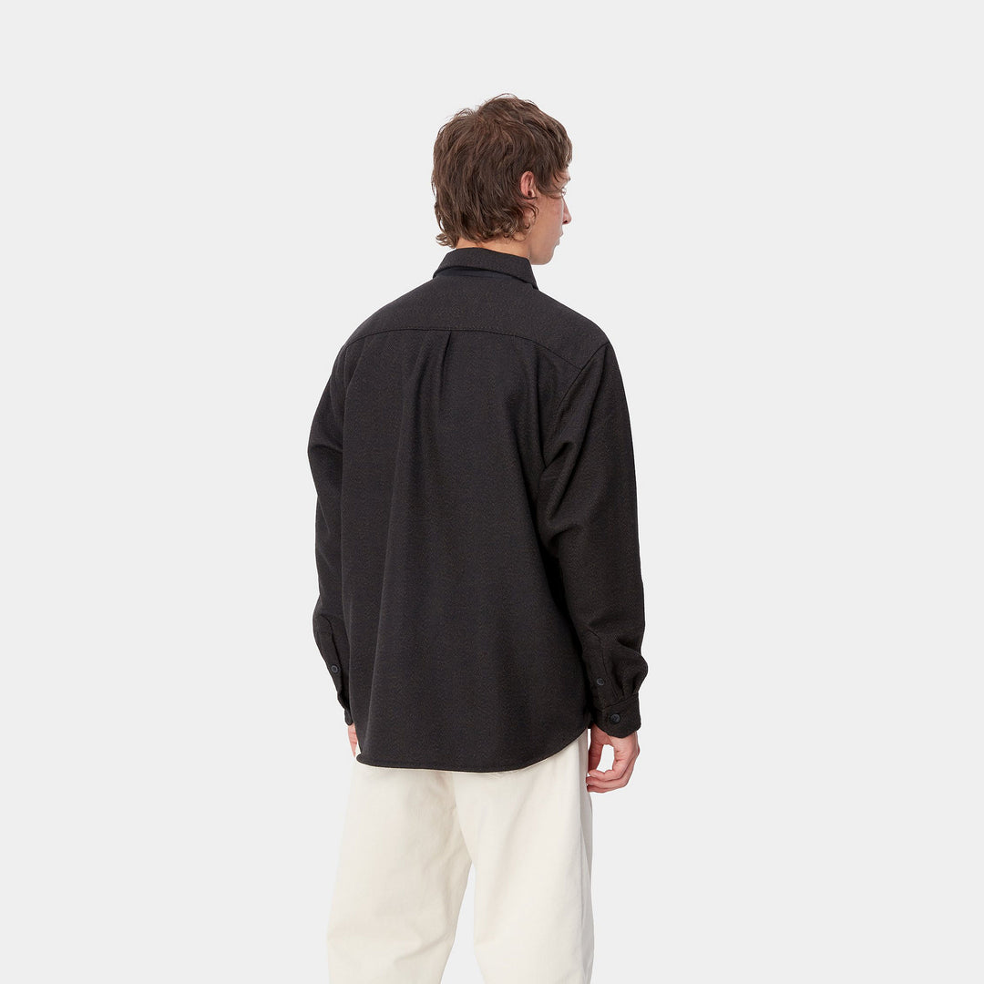 L/S Truman Shirt  Chocolate / Black