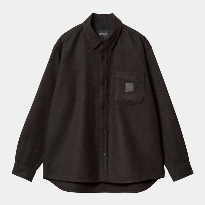 L/S Truman Shirt  Chocolate / Black