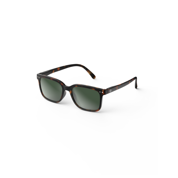 #L Sun Glasses - Tortoise green lense