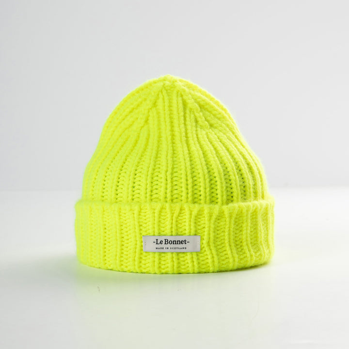 Le Bonnet Logo-Fluo Yellow