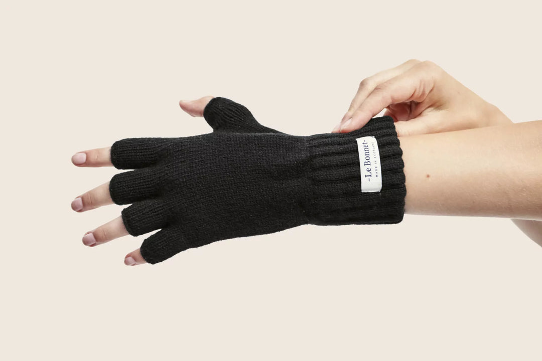 Gloves fingerless -onyx