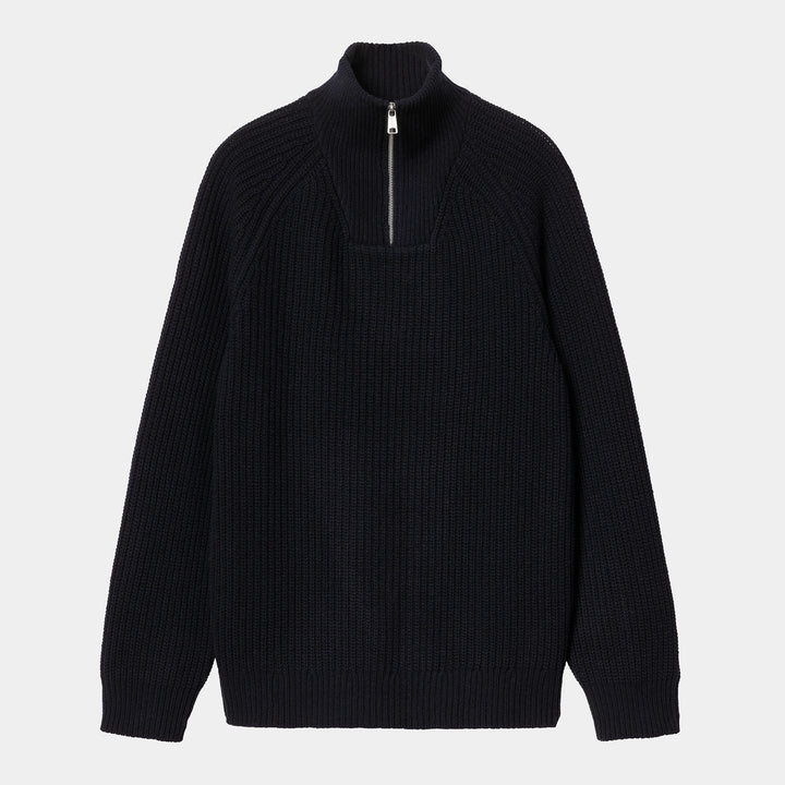 Marlon Half Zip Sweater - dark navy