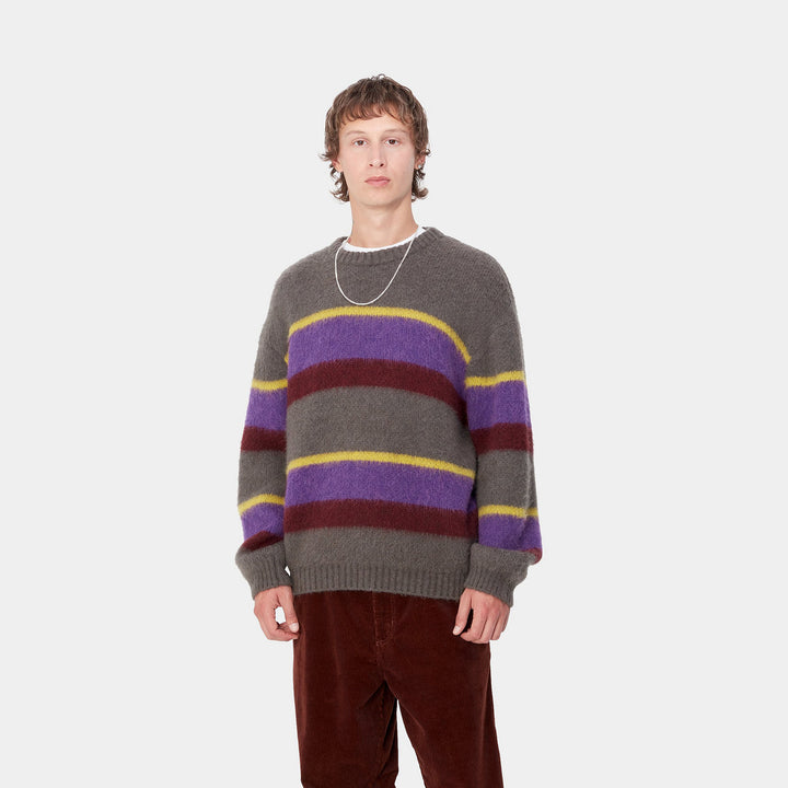 Merton Sweater Wool Sundling Stripe, Aura