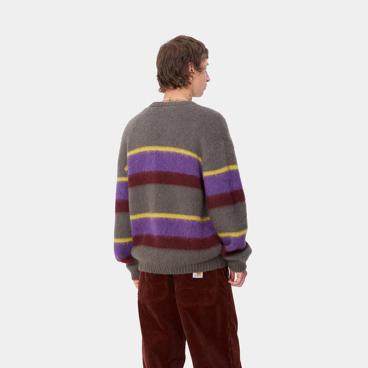 Merton Sweater Wool Sundling Stripe, Aura