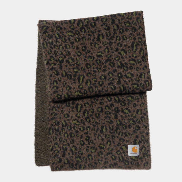 Palmer Scarf - Camo Leo Jacquard, Tamarind