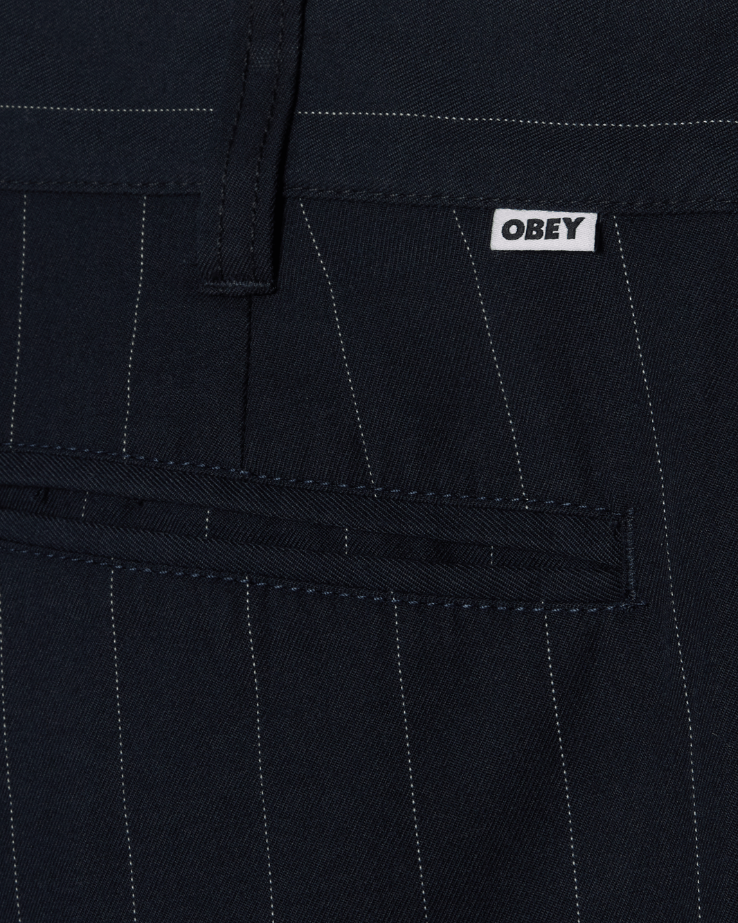 DEAN STRIPE PLEATED PANT - MIDNIGHT NAVY MULTI