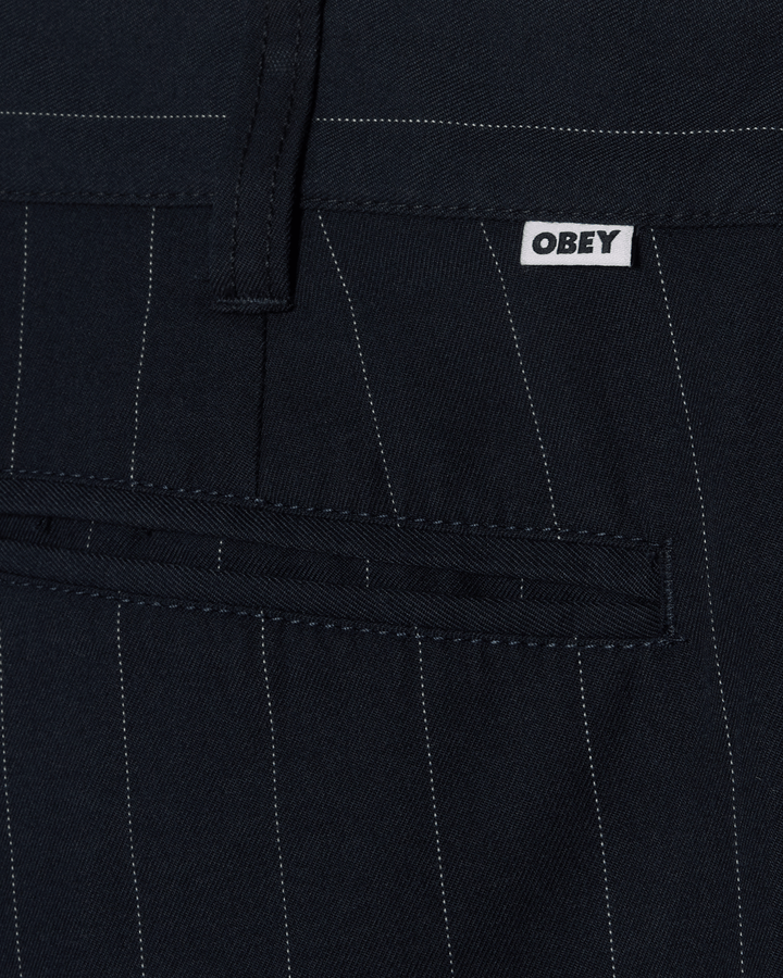DEAN STRIPE PLEATED PANT - MIDNIGHT NAVY MULTI