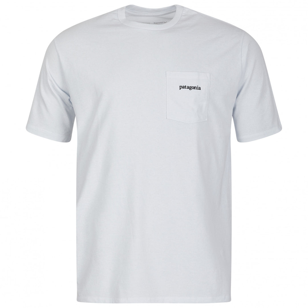 Line Logo Ridge  Pocket T-Shirt - white