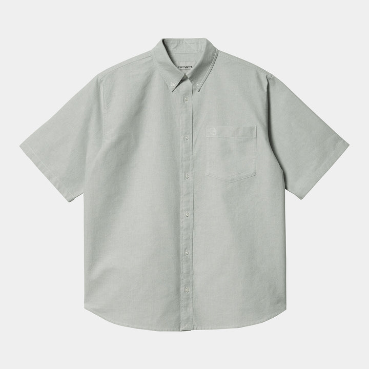 S/S Braxton Shirt - yucca/white