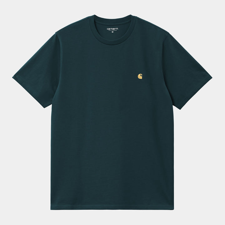 S/S Chase T-Shirt -Duck Blue / Gold