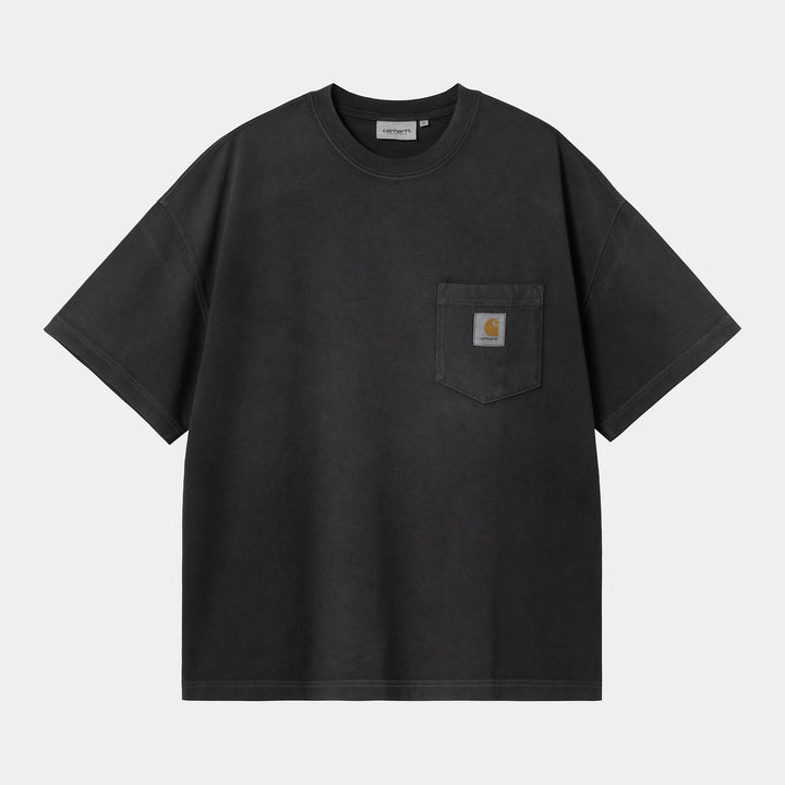 Hudson Pocket T - black chalked washed