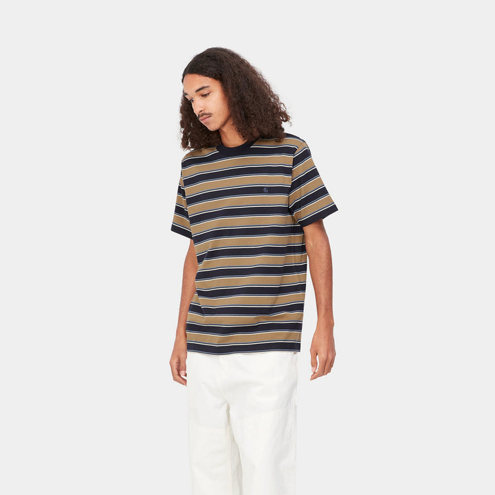 S/S Leone T-Shirt - Leone Stripe/Bufallo