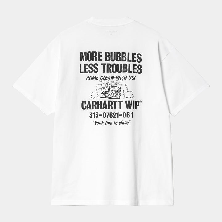 S/S Less Troubles T-Shirt - white