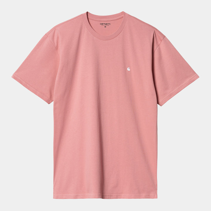 Madison T-Shirt - Dusty Rose / White