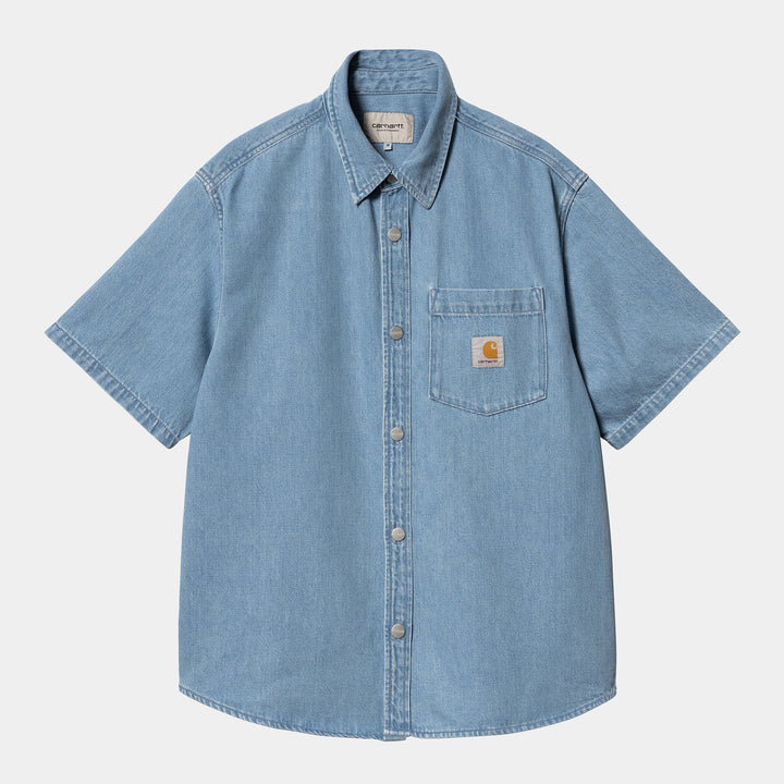 Ody Shirt 100 % Cotton Blue stone bleached