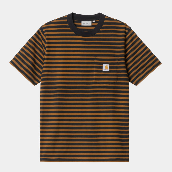 S/S Seidler Pocket T-Shirt - Hamilton brown black