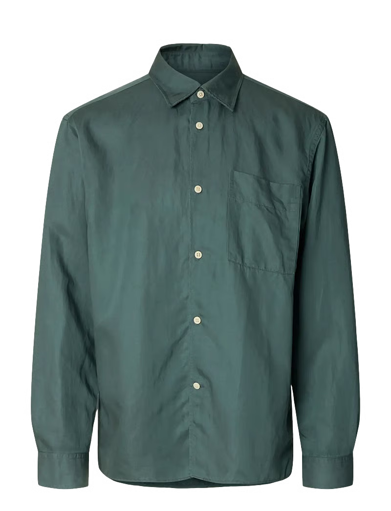 MIKA TENCEL BLEND LS SHIRT - green