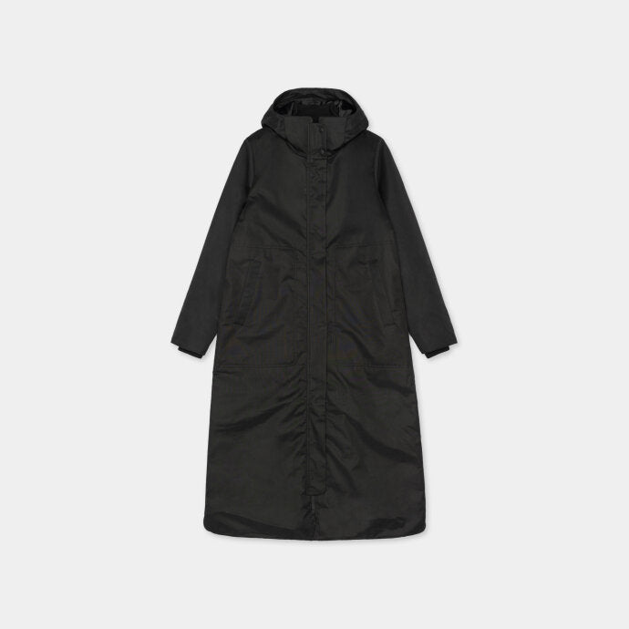 Long Parka Coat - black