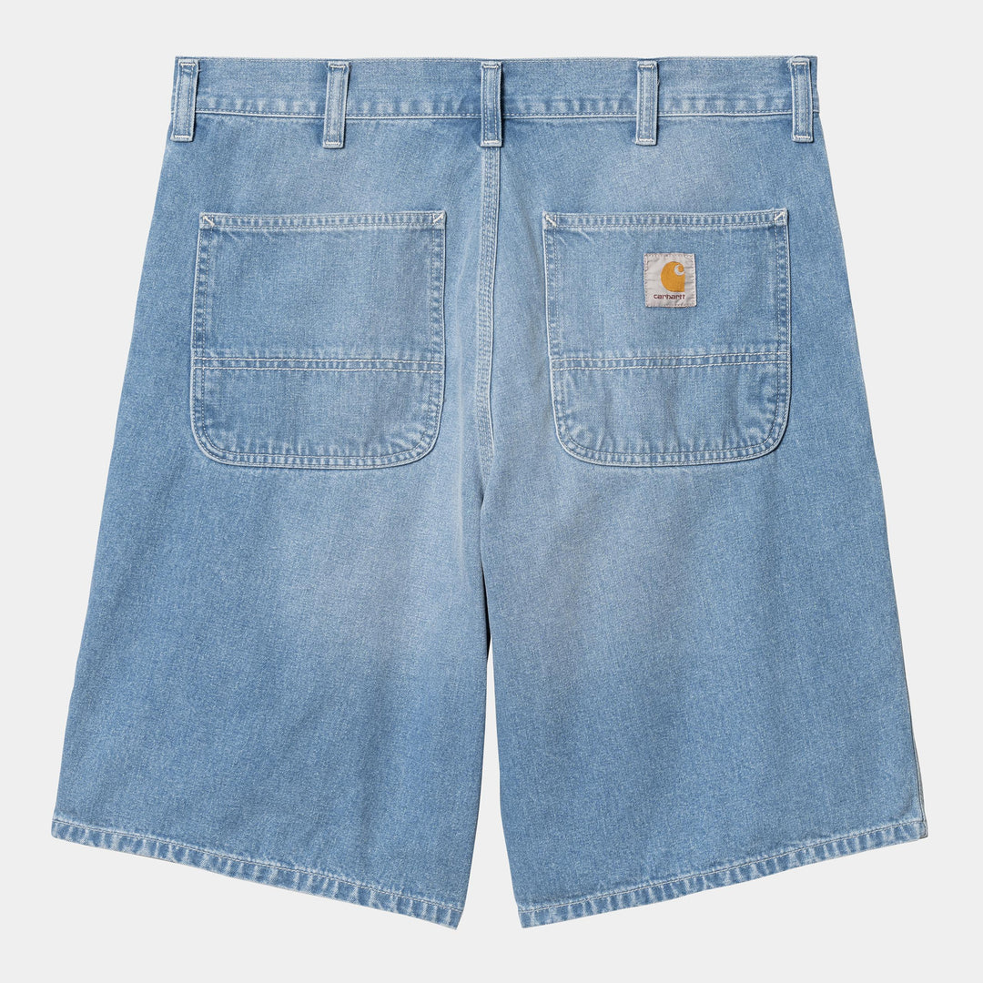 Simple Short 100 % Cotton - Blue light true washed