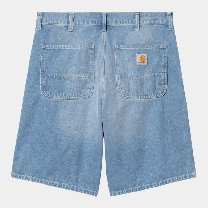 Simple Short 100 % Cotton - Blue light true washed