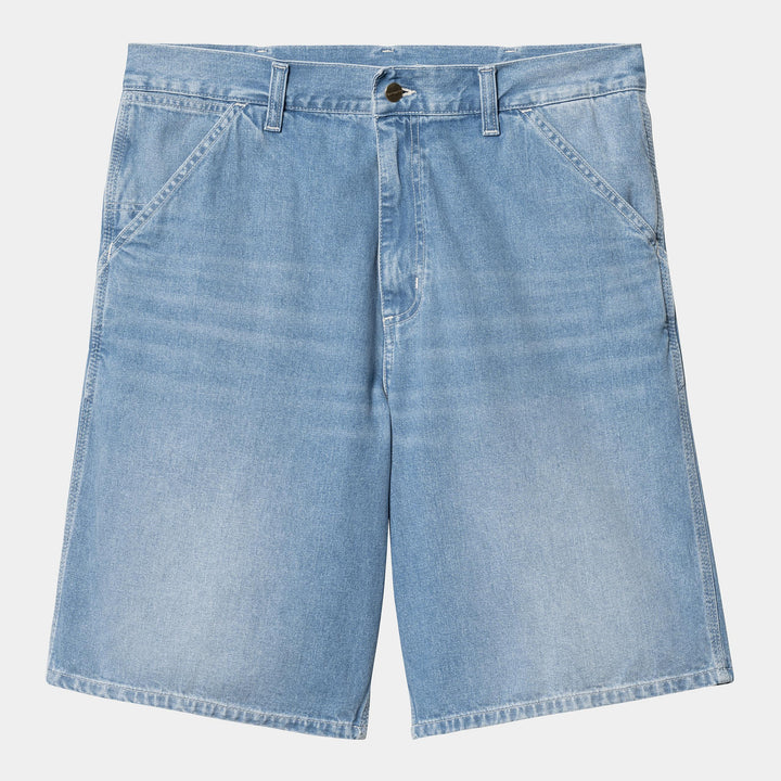 Simple Short 100 % Cotton - Blue light true washed